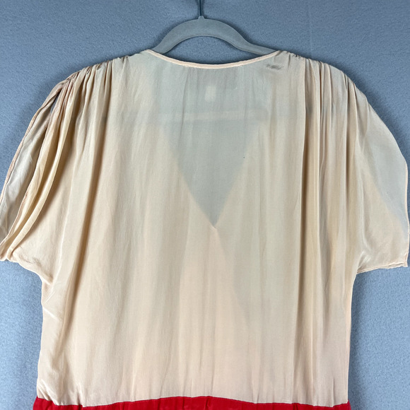 Rory Beca Silk Romper Womens Small Colorblock V-Neck Relaxed Bright - Picture 12 of 16